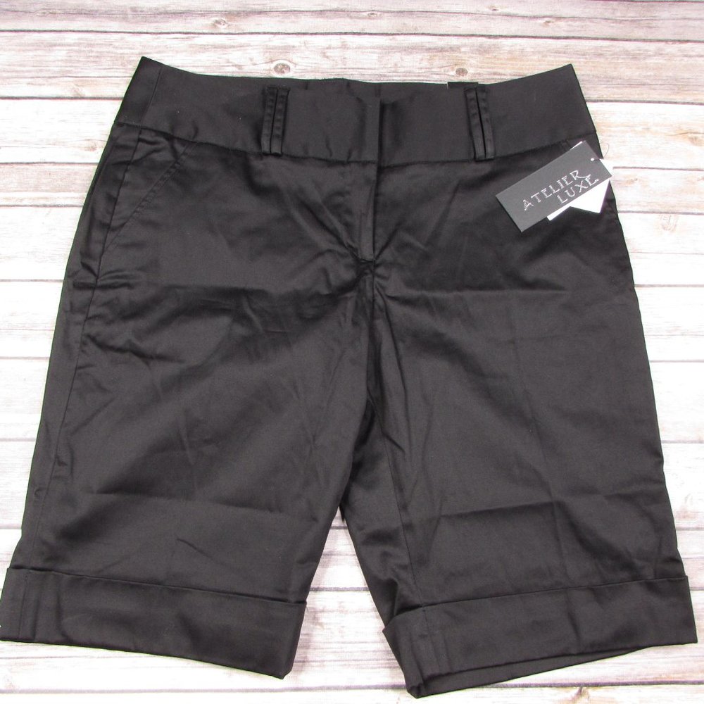 Atelier Luxe Cuffed Hem Bermuda Shorts 12